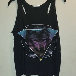 Viola wolf tank top